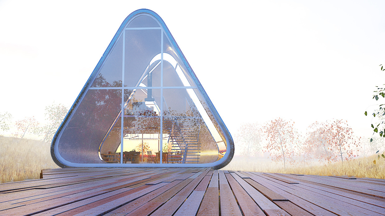 archatlas:  House in the Meadow Andrei Mikhalenko  