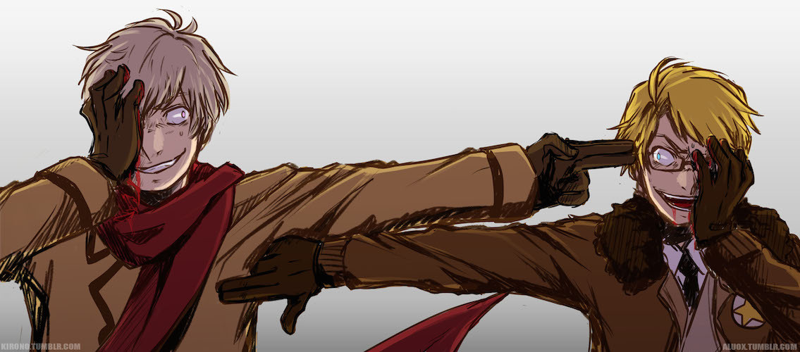 aluox:  Art trade with the amazing kirono! She did the lineart and I colored~Kiro’s