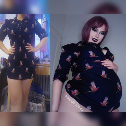 elea-goddess:This “dress” fits me better now that my huge fat ass is on display