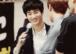  suho: i’m really thankful because he often heals us like a healing unicorn.  