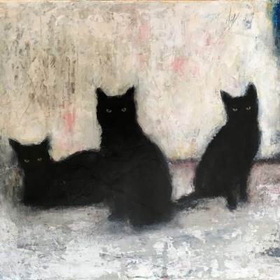 Porn happyheidi:Black cats in paintings 🐈‍⬛ photos