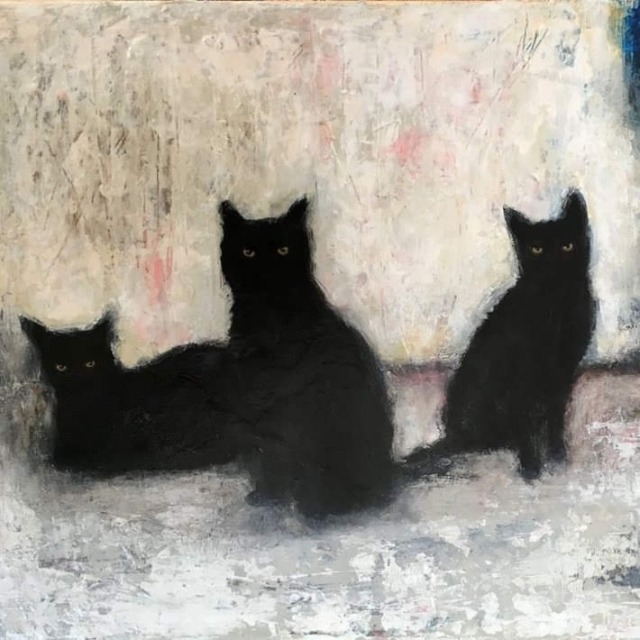 XXX happyheidi:Black cats in paintings 🐈‍⬛ photo