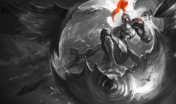 Monochromatic Splash Art: Classic Kayle by