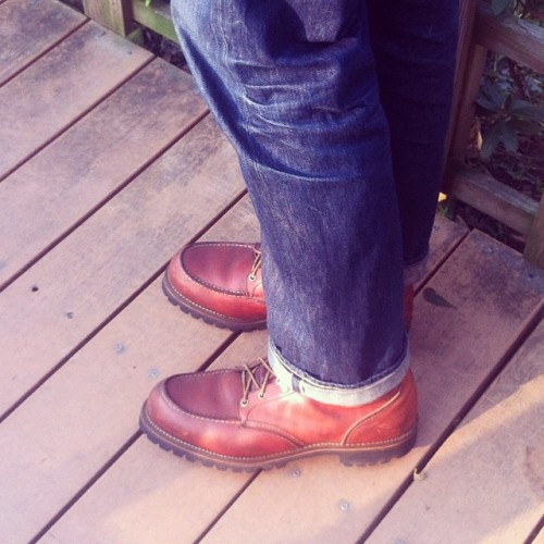 originaldrsole:  Walk my 40-year-old puppy #irishsetterboots #redwing #vintage #redwingboots