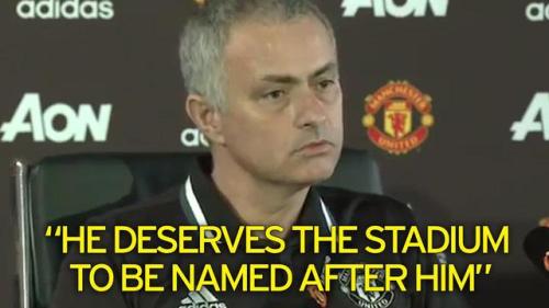 José Mourinho pays homage to a man sacked within months of winning the premier league title a