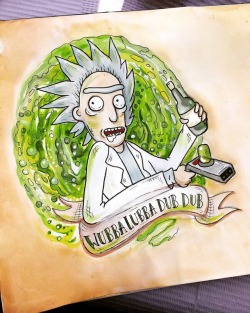 eeveebabyart:  WUBBA LUBBA DUB DUB! Rick