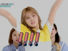 unayeon:  sexy dance of momo at weekly idol ft. hani fangirl 