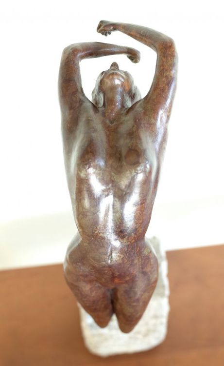 artparks-sculpture: A sculpture titled ‘AFLOAT (small) Bronze Nude Macquette statuette)’ by sculptor