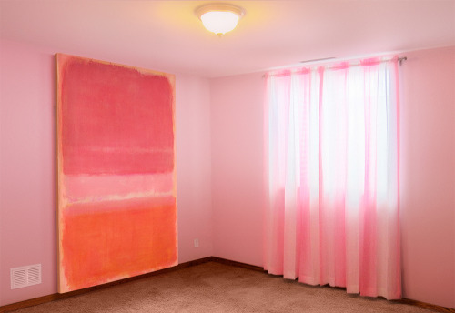 greatartinuglyrooms:Mark Rothko File Under: Bedroom Light, Rothko Respite, Pinks and Orange Sinking 