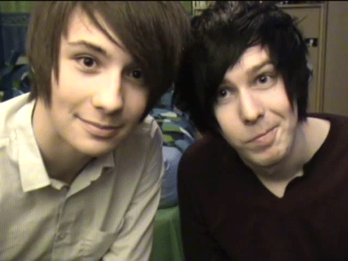 danandphilinblack:Congratulations, you have won a copy of me and phil’s sex tape // 2009 phan