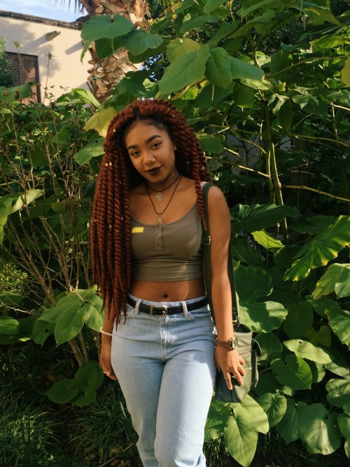 bxtchyoukilledmyvibe:  bootyneedslovin:  It’s 2:06 a.m. where I’m at… so happy melanin monday babes 💖🌿🍃 I went to a museum with pretty trees 😩😍  Black women all just turning into perfect sunshine and have a nigga squinting at the