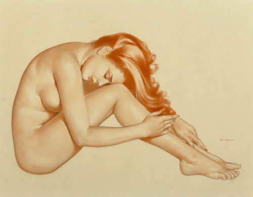 womblegrinch: Alberto Vargas (1896-1982) - Jean Watercolour on paper. Painted c.1944. 22 x 29 inches