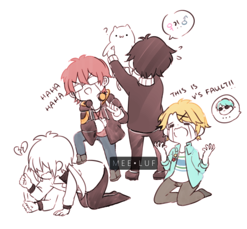 meeluf:meeluf:If MC turned out to be a boy707: We totally tricked them!M!MC: We lied for 11 days …70