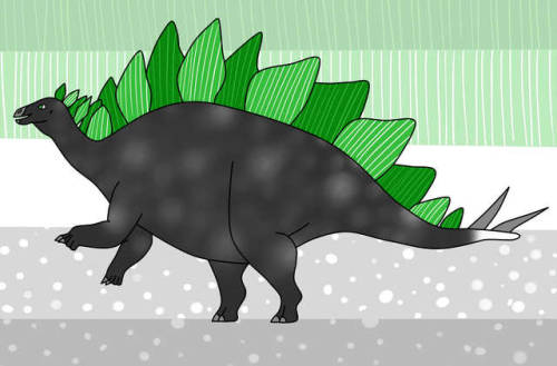 excessively-english-little-b:Today we have our aro-spec pride dinos! A nice little crew of Stegosaur