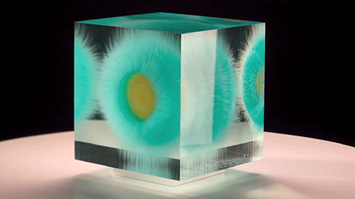 crossconnectmag:Optical Float Paintings Suspended in Layers of Glass by Wilfried GrootensArtist Wilf