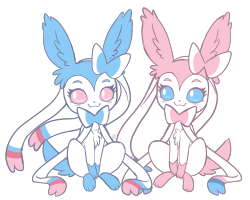 moonsugarpony:  i have two sylveon sisters