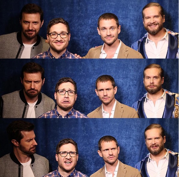 grahamewill:  @joshuahorowitz: Happy/Sad/Confused. With Richard Armitage &amp;