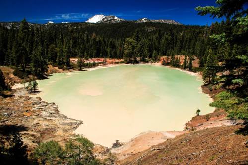 Boiling Springs LakeThis lake in Lassen Volcanic National Park is relatively remote, with no establi