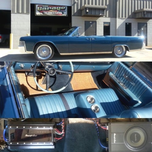 carstereoorlando-blog:1965 Lincoln Continental in for some repairs and upgrades. Upgraded audio with