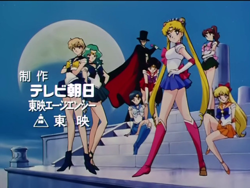 louchan:  The fact that in the second opening Mamoru gets to go from standing in the front line with Sailor Moon to being shoved as far back into the background as possible to make room for the lesbians will never not be hilarious and beautiful. 