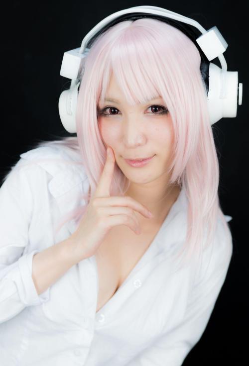 Super Sonico Cosplay (Le Chat) 2-3