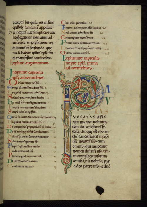 sexycodicology:Illuminated Manuscript, The Rochester Bible, Walters Art Museum Ms. W.18, fol.175r by