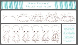 helpyoudraw:  Tutorial - Frills and Folds by XAngelFeatherX