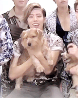 jangdogwoof:  Dongwoo + dogs 