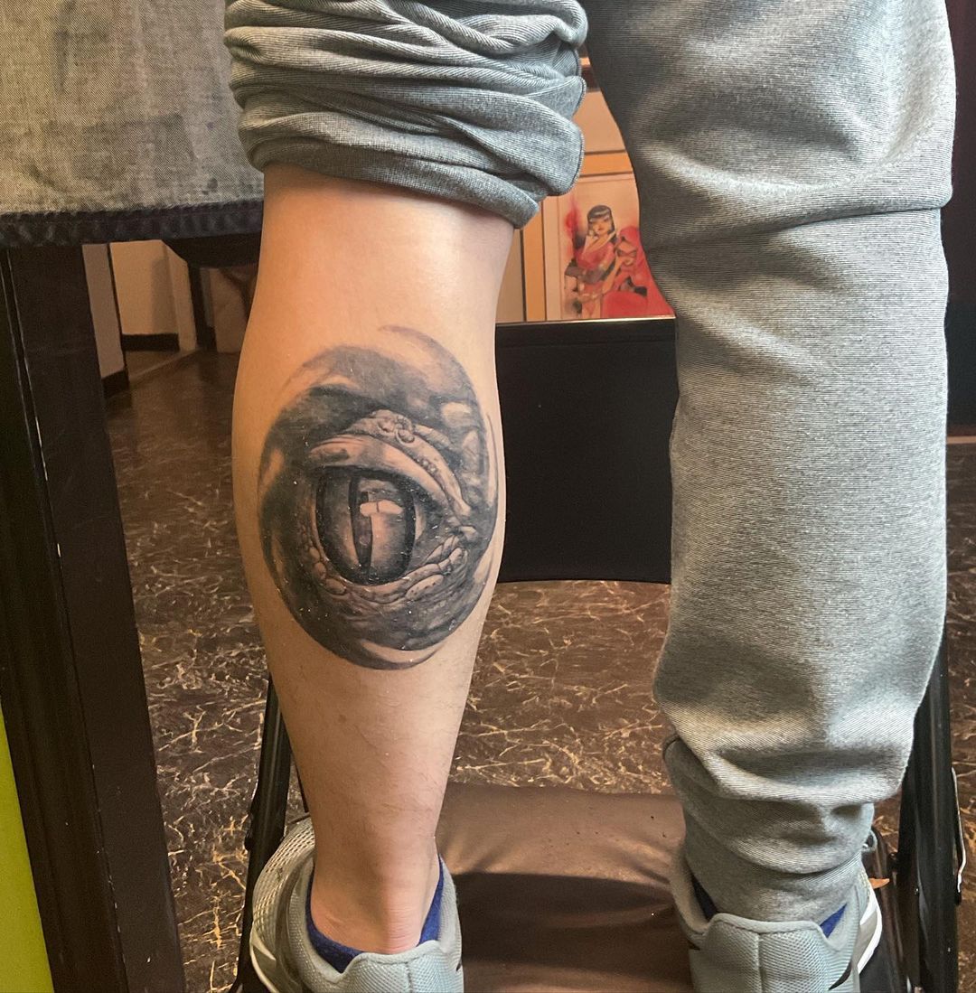 Tattoos•by•Shabazz — Nice healed picture of a 🐉 dragon eye 