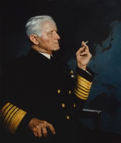 “Fleet Admiral Chester W. Nimitz.Painting,
