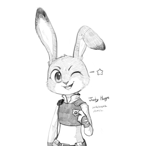 10milz:  Zootopia quick sketches # 1 
