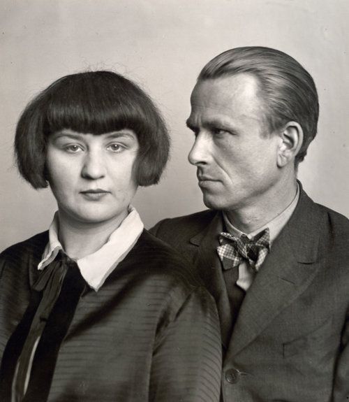 adreciclarte:  Otto Dix and His Wife, Martha, 1925 by August Sander 