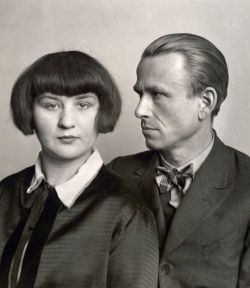 Adreciclarte:  Otto Dix And His Wife, Martha, 1925 By August Sander 