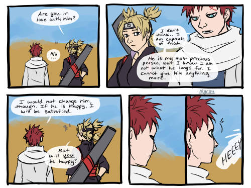 part 1 of “the anime Ace Aro finds their person and commits for life.” Gaara h