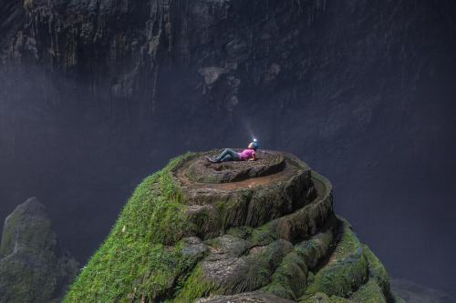 across-the-music: sixpenceee: At more than 200m high, 150m wide and 5km long, the Hang Son Doong cav