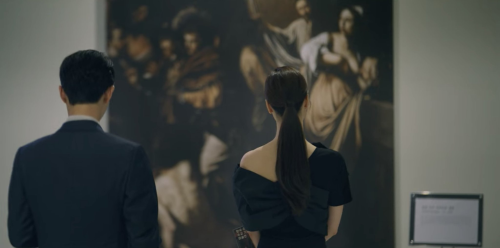The Painting Is The Seven Works Of Mercy By Caravaggio. It Symbolizes The Seven Works; To Instruct The