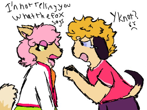 Paula says, "I'm not telling you what the fox says," to a very upset Matt. "Why not?" Matt asks, crying