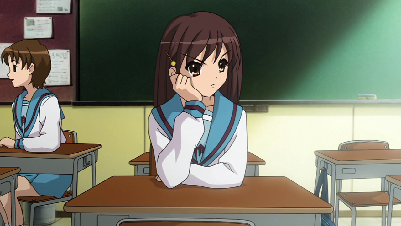 haruhisuzumiyafanpage:  The Melancholy of Haruhi Suzumiuya Episode 01 