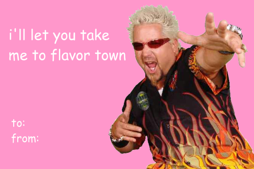 badfoodnetworkpuns: redmod613: I was severely disappointed by the lack of food network valentines so