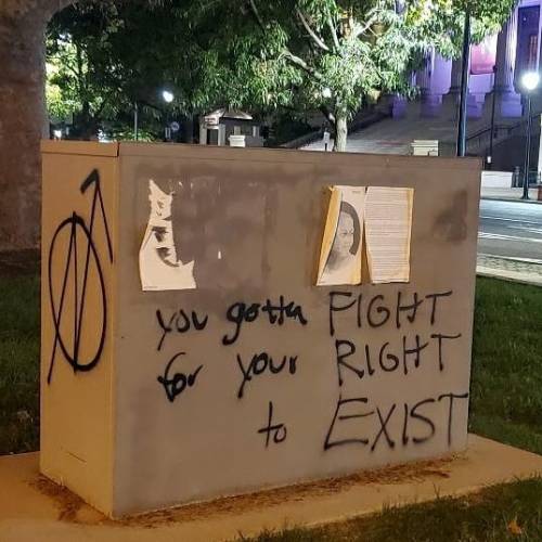 “You gotta fight for your right to exist” Seen in Philadelphia