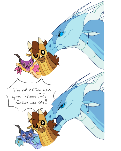 Winter, Qibli, And Kinkajou. How I Draw Dragons Changes Every Time I Do It.