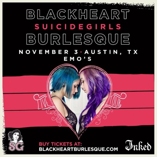 I think I will be attending the #suicidegirlsburlesque show in #atx tonight. ☺️ See ya there? #sgbur