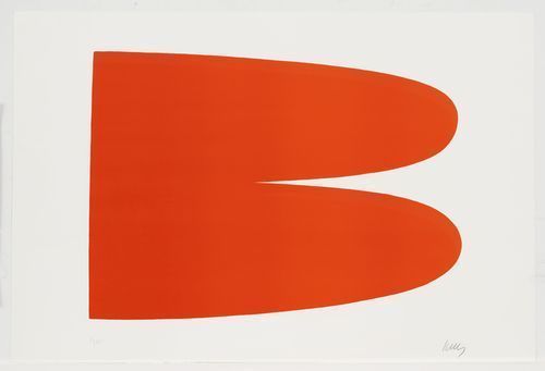 Red-Orange from the Suite of Twenty-Seven Color Lithographs, 1964, Ellsworth Kelly