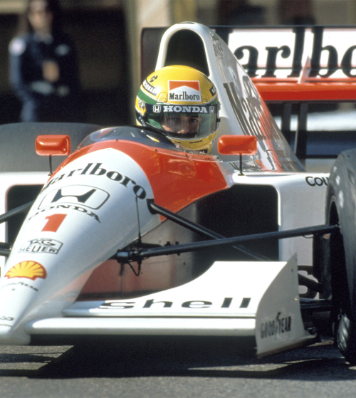Ayrton Senna da Silva (21 March 1960 – 1 May 1994), a Brazilian Formula One Champion in 1988, 1990 a
