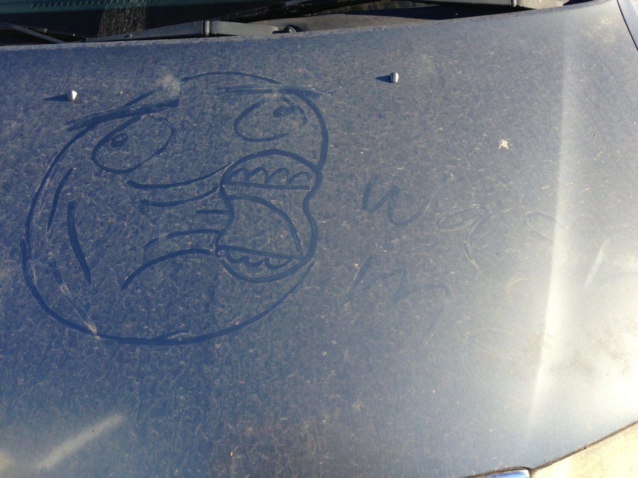 kankrivantas:  SOMEONE MEMED ON MY FUCKING CAR WHILE I WAS IN CLASS THIS IS BULLSHIT