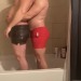 thic-as-thieves:These swim trunks almost didn’t fit…broke a sweat trying to get them on! Wait until y’all see the before and after pic! Video on our site, link in bio! 