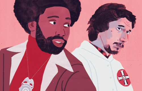 Illustration For the New Yorker BlacKkKlansman review. 