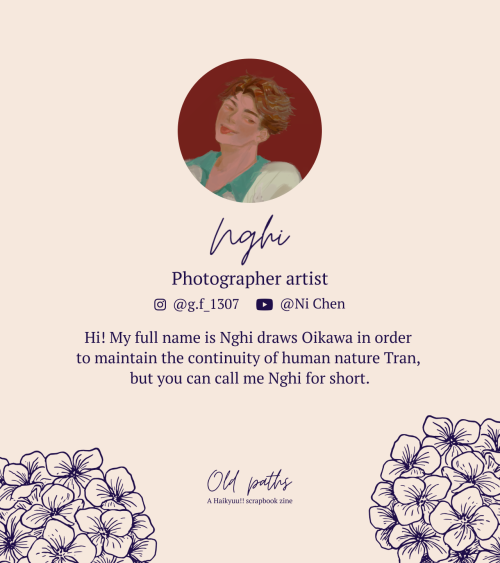 Guest spotlight - Nghi Please welcome Nghi as a photographer artist of Old Paths! You can find her o