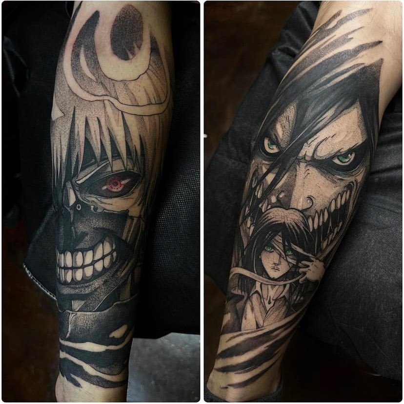 Ken Kaneki Tokyo Ghoul tattoo by AntoniettaArnoneArts on DeviantArt