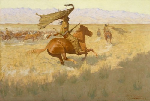 Change of Ownership (The Stampede, Horse Thieves), Frederic Remington, 1903